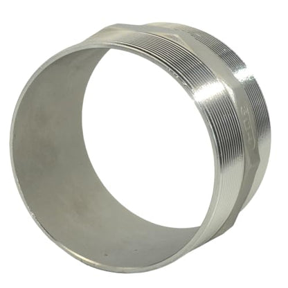 4"x4" NPT Male Threaded Hex Nipple,Stainless Steel 304 Quick Coupler Pipe Fitting (4") - size: 4 Inch