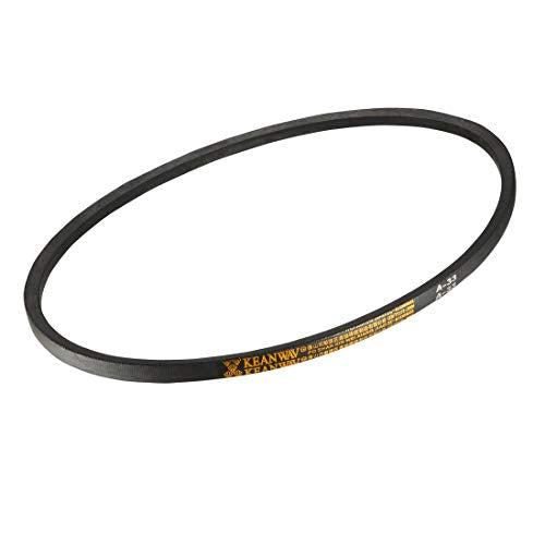 uxcell A33 Drive V-Belts 33" Inner Length 13mm Width 8mm Thick JIS Standard A-Section Rubber Drive Industrial Transmission Belt - size: 33"