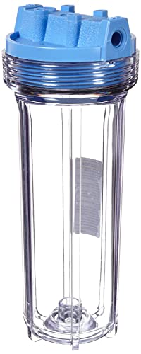 Pentair Pentek 158008 Traditional Slim Line Filter Housing, 3/8" NPT #10 Under Sink Clear Water Filter Housing, 10-Inch, Clear - color: Clear, size: Single Unit, style: Standard