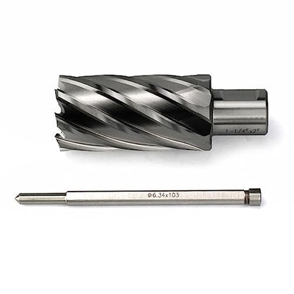 Annular Cutter JESTUOUS 3/4 Inch Weldon Shank 1-1/4 Cut Dia 2 Cut Depth