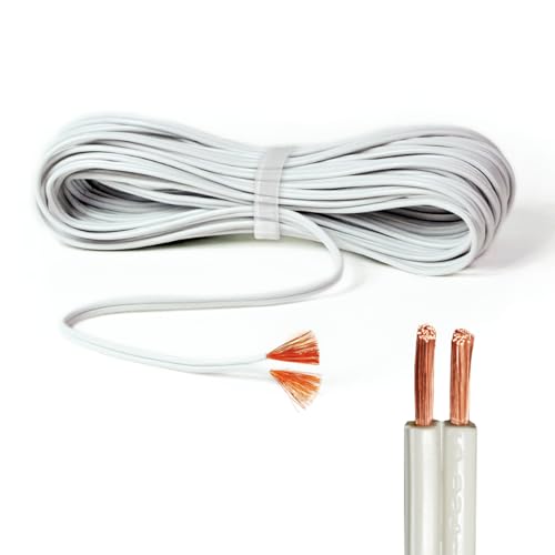 18/2 SPT-1W Bulk Lamp Cord 300-Volt 18-Gauge 50-feet Spool White UL Listed - color: White, size: SPT-1W 18/2 50ft