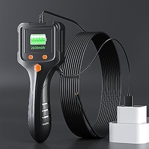 Daxiongmao Endoscope Camera with Light, 1080P HD Borescope - color: Black