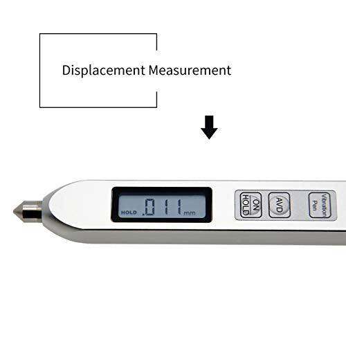 Vibration Meter Portable Vibration Meter Measures 0.1~199.9m/s² Acceleration, 0.001~1.999mm Displacement & 0.1~199.9mm/s RMS Velocity Vibration Detector Used for Industrial (Model TV2600) - style: Model 2