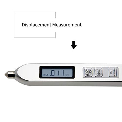 Vibration Meter Portable Vibration Meter Measures 0.1~199.9m/s² Acceleration, 0.001~1.999mm Displacement & 0.1~199.9mm/s RMS Velocity Vibration Detector Used for Industrial (Model TV2600) - style: Model 2