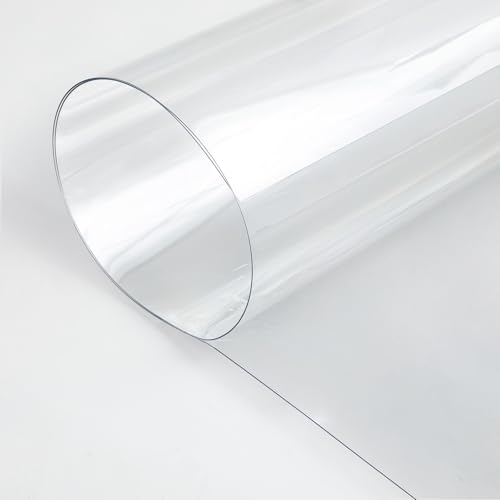 Beeveer 1 Pcs Clear Polycarbonate Sheet 12 x 96 Inch Plastic Panel Roll - size: 12 x 96 inches