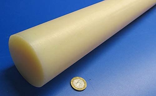 Natural Nylon Extruded Round Rod 2.75" (2 3/4") x 4 Ft Length 1 pc