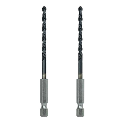 5/32 Inch Cobalt Drill Bits 2pcs Heavy-Duty Metal Drill Bit Set for Steel, Cast Iron, TiAlN Coating, 1/4" Hex Shank (5/32" x 4") - size: 5/32 in