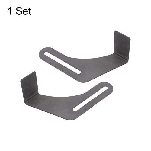 HARFINGTON 2pcs Bench Grinder Tool Rest 9.84" Carbon Steel Bracket Tool Part Set with Screw for Bench Grinder Polisher, Black - size: 9.84"