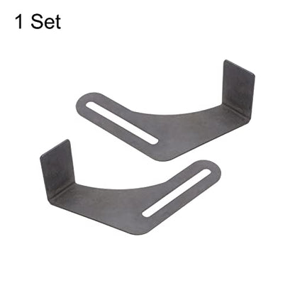 HARFINGTON 2pcs Bench Grinder Tool Rest 9.84" Carbon Steel Bracket Tool Part Set with Screw for Bench Grinder Polisher, Black - size: 9.84"
