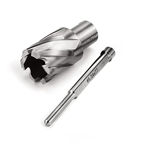 OSCARBIDE 1-1/8" x 1" HSS Annular Cutter 3/4" Weldon Shank Mag Drill Bit