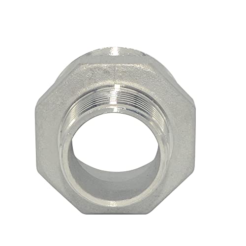 1-1/2" x 1" Male Threaded Reducing Nipple Fitting/Adapter,Stainless Steel SS304 NPT Pipe Hex Reducer - size: 1-1/2" x 1"