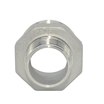 1-1/2" x 1" Male Threaded Reducing Nipple Fitting/Adapter,Stainless Steel SS304 NPT Pipe Hex Reducer - size: 1-1/2" x 1"