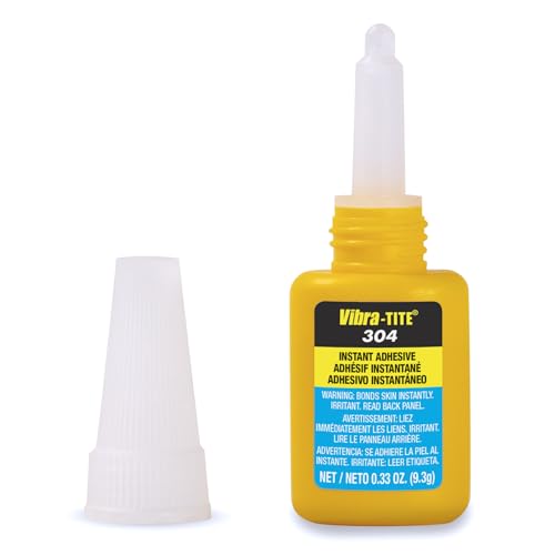 Vibra-Tite 304 - Instant Adhesive, Clear Color, for Plastics, Elastomers, & Rubber
