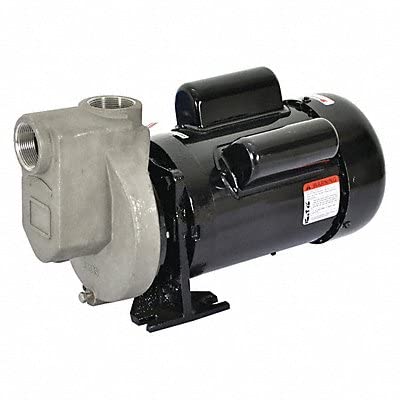 Dayton Centrifugal Pump, 2 hp, 115/208 to 230V AC, 1 Phase, 63 ft Max Head 2ZXT5-1 Each