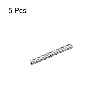 MECCANIXITY Fully Threaded Rod M5 x 40mm 0.8mm Thread Pitch 304 Stainless Steel Right Hand Threaded Rods Bar Studs 5 Pack - size: M5 x 40mm