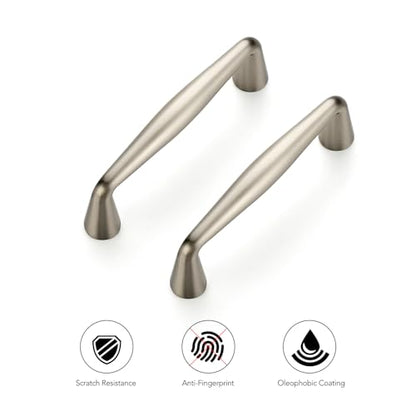 Ravinte Brushed Nickel Cabinet Handles Solid Handles,3 Inch,5 Pack - color: Brushed Nickel, size: 3 Inches Hole Center