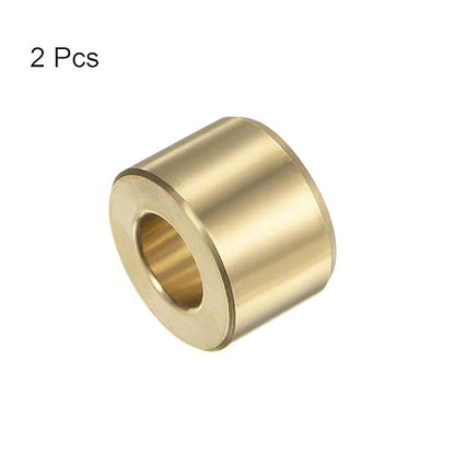 HARFINGTON 2pcs Sleeve Bearings 1/2" Bore 1" OD 11/16" Length Wrapped Oilless Bushing Brass Alloy for Transmission Conveyor Systems - size: 1/2" x 1" x 11/16"