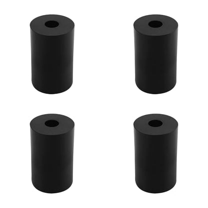 4 PCS Multi Purpose Rubber Spacer, 1-1/5" OD x 3/8" ID x 2" Thickness - size: 1-1/5" OD x 3/8" ID x 2" Thickness