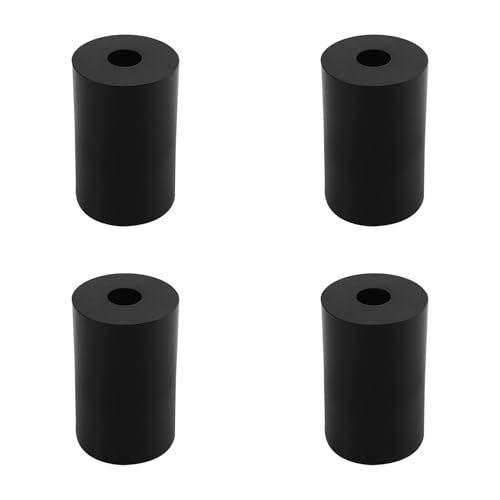 4 PCS Multi Purpose Rubber Spacer, 1-1/5" OD x 3/8" ID x 2" Thickness - size: 1-1/5" OD x 3/8" ID x 2" Thickness