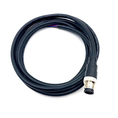 M12 12 Pin Male Connector Cable, A Code Straight Molding Cable Male Aviation Sensor Electrical PVC Cable Industrial Molded Cable AWG26（1Meter） - size: 3.28ft