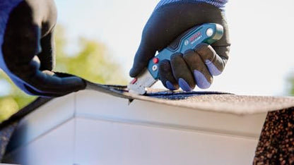 BOSCH H11-11100-1 Folding Utility Knife | Compact, Portable, and Durable with Integrated Blade Storage, Thumb Rest, and Includes Belt Clip, Strap Cutter, 3 Blades (Pack of 2) - size: 682 in (Pack of 2), style: Industrial