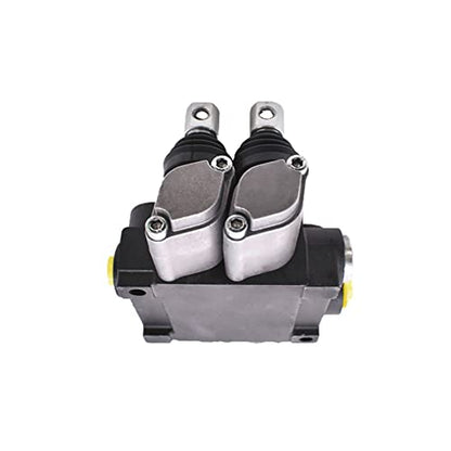 Hydraulic Valve 2 Spool Double Acting Hydraulic Valve 11 GPM Hydraulic Directional Control Valve 3625 PSI SAE Ports for Tractors Loaders, Gray, 8.7x7.1x3.6