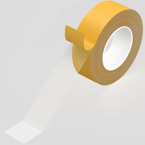 KAIYUER Thin Double Sided Tape Heavy Duty, 1.4" x 66 FT,Double Sided Fabric Tape for Crafts, Walls,Super Sticky Resistente Clear 2 Sided Tape,Easy Use Mounting Tape - size: 1.4"x66FT