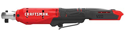 CRAFTSMAN V20 Cordless Ratchet Wrench, 3/8 inch Drive, 300 RPM, up to 35 ft-lbs of Torque, Bare Tool Only (CMCF930B) - style: V20 3/8 Inch Drive Ratchet