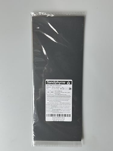 Sand Paper Variety Pack, 10PCS Wet/Dry Sandpaper for Wood Metal Crafts and Car Sanding, 800 Grit, 9 x 3.6 Inch - size: 800-Grit