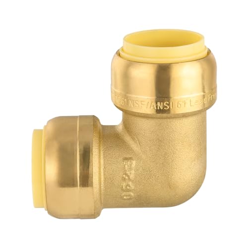 2Pcs EFIELD 3/4-inch 90-Degree Push-Fit Elbow(PF-UNI010-2) - size: 3/4 Inch(P2), style: 90-Degree Elbow