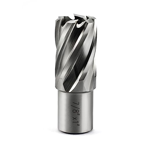 Annular Cutter JESTUOUS 7/8 Inch Cut Diameter 3/4 Weldon Shank 1 Cut Depth
