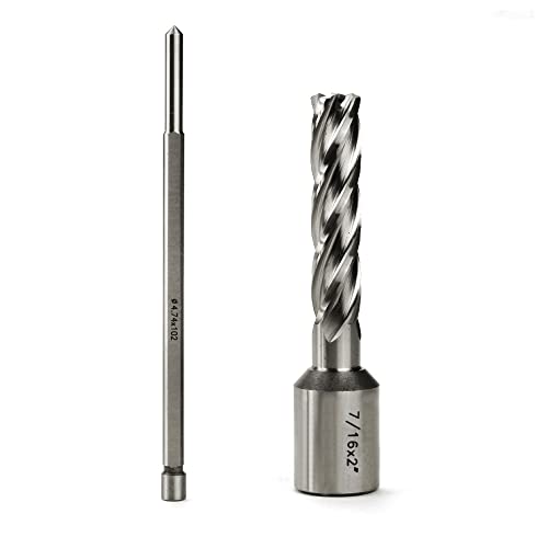 OSCARBIDE 7/16" x 2" HSS Annular Cutter 3/4" Weldon Shank Mag Drill Bit