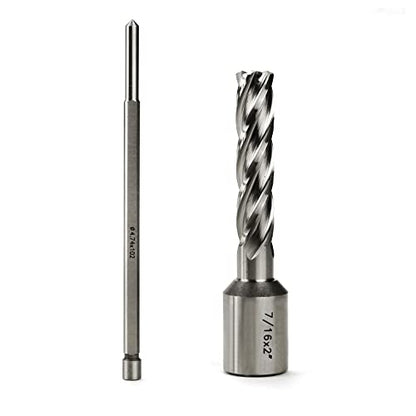 OSCARBIDE 7/16" x 2" HSS Annular Cutter 3/4" Weldon Shank Mag Drill Bit