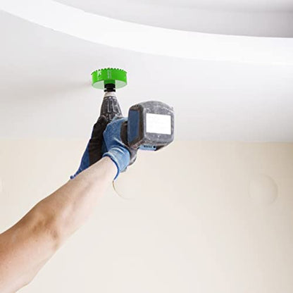 6-1/8 Inch Carbide Grit Hole Saw for 6 Inch Recessed Lights, Cutting Through Stucco, Ceiling Old Plaster, Drywall, Cement Board with 1-1/2" Depth, Up to 3X Longer Life