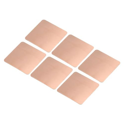 MECCANIXITY Heatsink Copper Pad Shim 20mm x 20mm x 0.3mm Thermal Conductive Heat Sink for Electronic Chip Cooling Pack of 6 - size: 20mm x 20mm x 0.3mm
