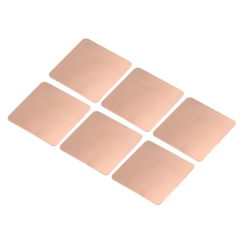 MECCANIXITY Heatsink Copper Pad Shim 20mm x 20mm x 0.3mm Thermal Conductive Heat Sink for Electronic Chip Cooling Pack of 6 - size: 20mm x 20mm x 0.3mm