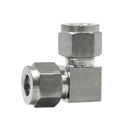Stainless Steel Compression 90 Degree Elbow 12mm OD x 12mm OD 2pcs - size: 12mmx12mm OD