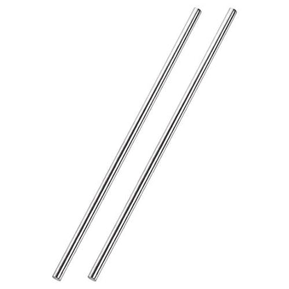 uxcell 5mm x 300mm 304 Stainless Steel Solid Round Rod for DIY Craft - 2pcs - size: 5 mm x 300 mm