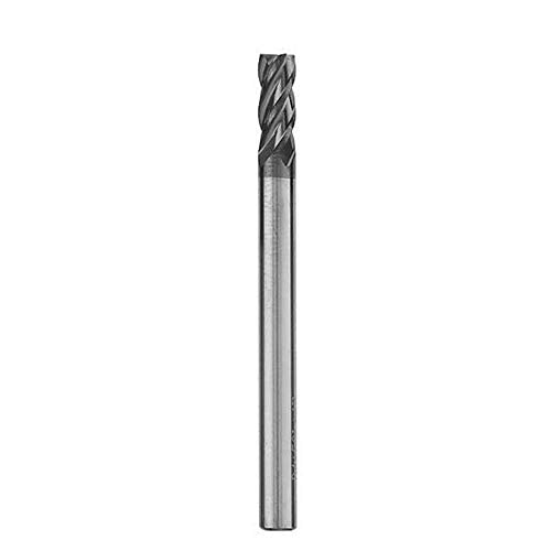 1/8" Carbide Square End Mill, HRC 45 Deg Single End 4 Flute AlTiN Coating Mill Bits… - size: 1/8 in
