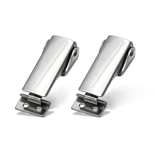 Adjustable Stainless Steel 304 Toggle Latch,Anti Corrosion and Anti Rust Equipment Latch (2pcs) - size: B / stainless steel