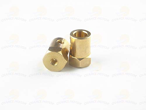 CHANCS 6 Pieces 7mm Motor Flexible Coupling Coupler Connector for Car Wheels Tires Shaft Motor Accessories - size: 6PCS, style: 7mm