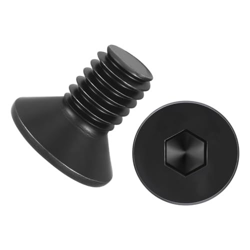 50Pcs[M4-0.7x8] Flat Head Socket Cap Screw Countersunk Bolt - size: M4-0.7x8mm