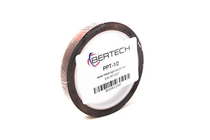 Bertech High Temperature Tape, 3-Pack, 1 Mil Thick, 1/2 Inch Wide x 36 Yards Long, Polyimide Film with Silicone Adhesive, 500°F Resistance - size: 3-Pack