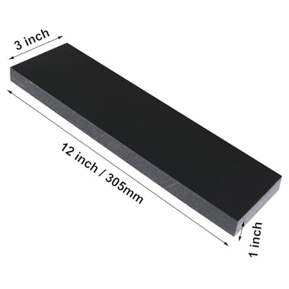 High-Density Polyethylene (HDPE) Plastic Sheet (1, Black, 3" X 12"X 1") - color: Black, size: 3" X 12"X 1"