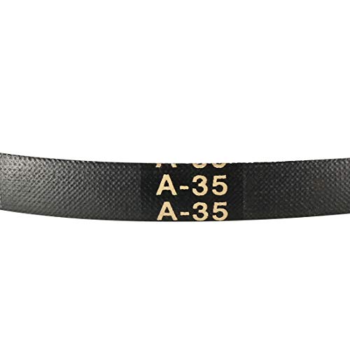 uxcell A35 Drive V-Belts 35" Inner Length 13mm Width 8mm Thick JIS Standard A-Section Rubber Drive Industrial Transmission Belt - size: 35"