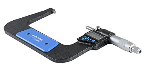 Accusize Industrial Tools 4-5''/100-125 mm 7 Keys Electronic Digital Outside Micrometers, 0.00005'' Or 0.001 mm Resolution, Ac21-5022 - size: 4-5" / 100-125 mm