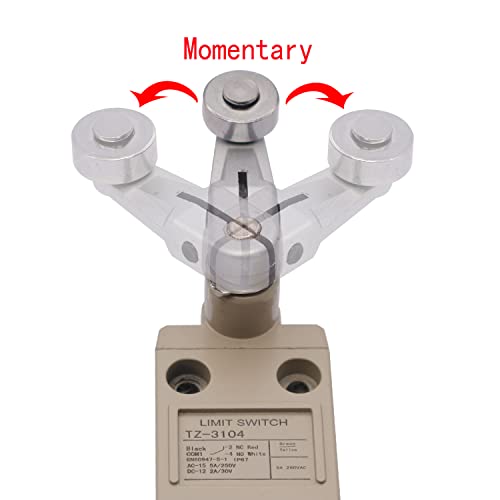 TWTADE TZ-3104 Limit Switch Momentary Roller Lever Plunger NC-NO IP67 Waterproof with Wire