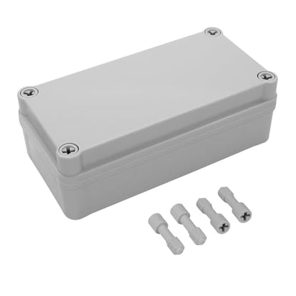LeMotech Junction Box IP67 Waterproof Dustproof ABS Plastic Project Box for Electrical Outdoor Enclosure Gray 6.3 x 3.1 x 2.2 inch (160 x 80 x 55 mm) - size: 6.3" x 3.1" x 2.2" (1pc)