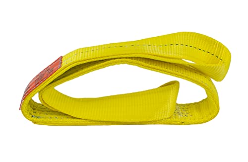Kennedy Wire Rope & Sling Company 2inches x 4' 2-Ply Twist Eye Polyester Lifting Sling (Various Sizes in Listing) Made in The USA - color: 2" 2-Ply Twist Eye (Type 4), size: 2" x 4'