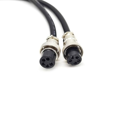 3.28 ft GX20 5 Pin Double Female Cable, GX20 5Pins Female to Female Head Aviation Cordset Electrical Connector Panel Mount Circular Metal Adapter Cordset for Ships 7A 200V 18AWG (1meter) - size: GX20 5Pin